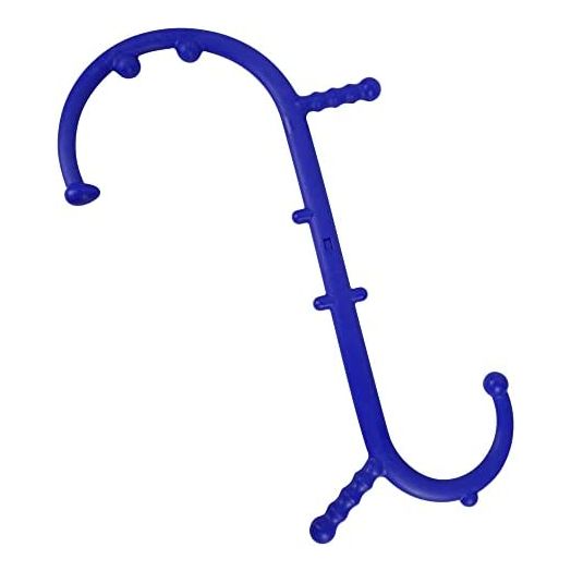Massage Trigger Point Cane, Body Deep Tissue, Handheld Back, Neck, Shoulder, Leg and Feet Massager Rod, Muscle Release Tool Self Massage Hook Cane for Women & Men, Blue