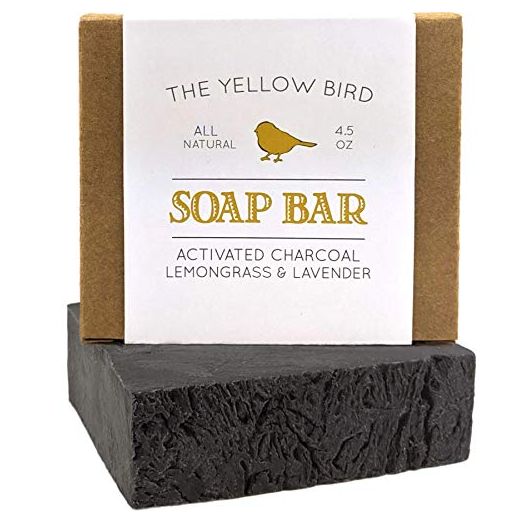 Activated Charcoal Soap Bar - Natural Face Soap & Body Soap for Acne, Blackheads, Eczema, Psoriasis, Sensitive Skin. Black Soap Facial Cleanser for Oily Skin. Vegan, Non-GMO, Organic Ingredients