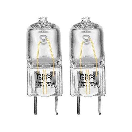 Light Bulb for GE Microwave Oven - Halogen Light Bulb Fits for GE Samsung Kenmore Elite Maytag Over the Stove Range Microwave, Night Light/Stove Light Bulb for GE microwave, Replaces WB25X10019, 2Pack