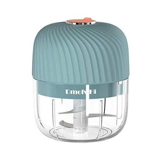 DmofwHi Cordless Electric Mini Chopper,Powerful Garlic Chopper,Onion Grinder, Masher, Crusher, Food Processor for Ginger,Chili,Veggie - Blue