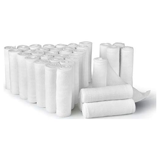 D&H Medical Pack of 36 Gauze Bandage Roll 2 Inches x 4 Yards - Medical Gauze Wrap for Wounds Care - Easy to Use Cotton Sterile Gauze Rolls for Hand Wrap Dressing Ankles & Knees