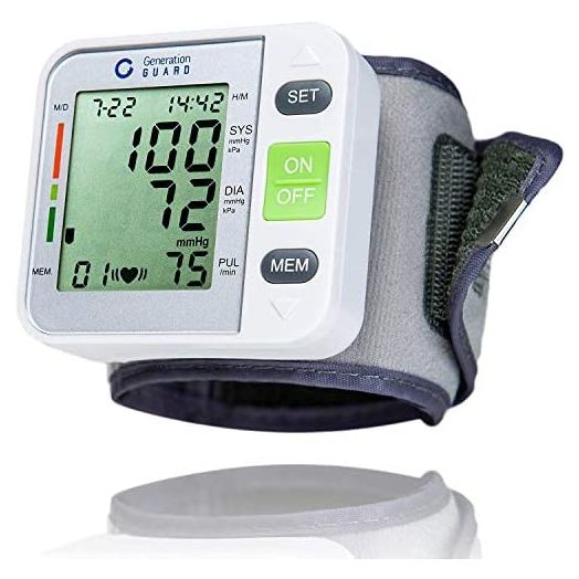 Generation Guard Automatic Blood Pressure Monitor with Adjustable Wrist Cuff