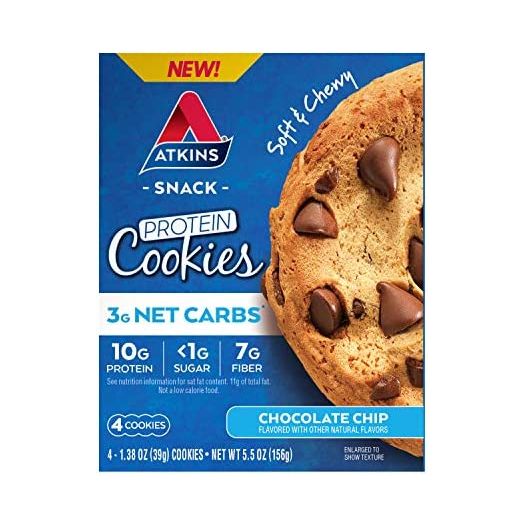 Atkins Protein Cookie Chocolate Chip, 4 Count