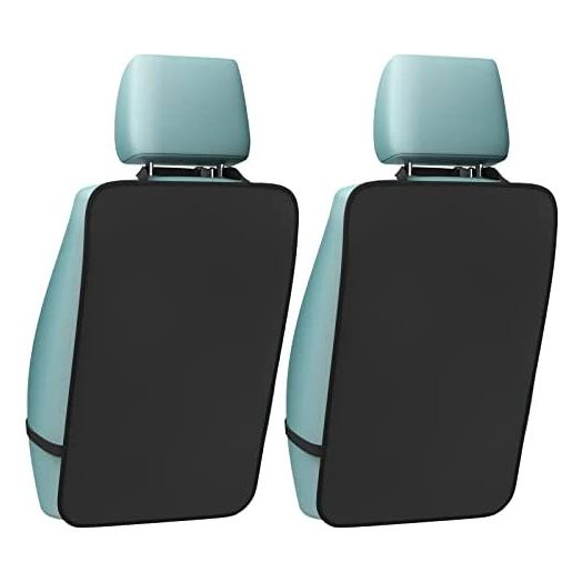 iBune 2 Pack Auto Seat Back Kick Protectors for Kids, Large Kick Mats for Car, Waterproof Automotive Car Back Seat Cover Protect from Dirt, Mud, Stains, Scratches, Fit Most Cars