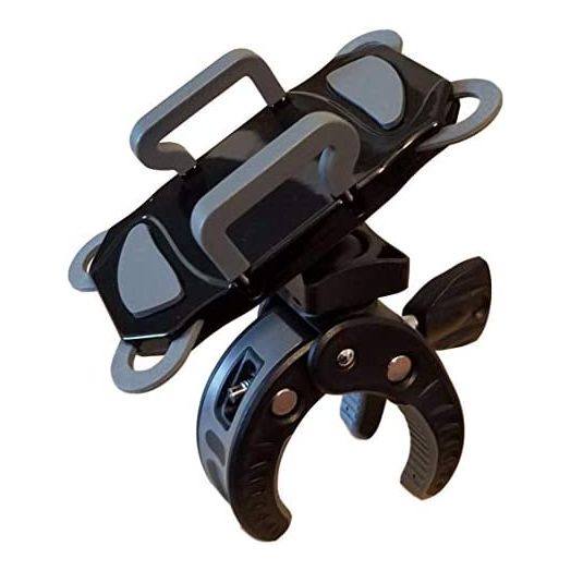Crescendo CR-30 SlimClip Mic Stand Phone Holder, iPhone Clamp Mount, Pole Phone Mount, Microphone, Music, or Drum Stand - for iPhone, Samsung Galaxy or Note, Pixel, Any Smartphone