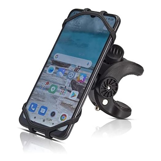 Universal Cell Phone Holder Mount - Golf Cart, Push Cart, Baby Stroller, Shopping Cart, Bike, Motorcycle, Boat, Spin Bike, Bicycle Handlebars - iPhone, Samsung Galaxy and Note, Pixel, Any Smartphone
