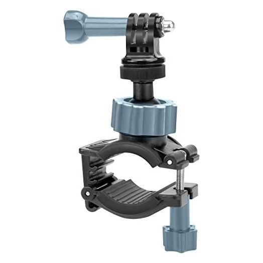 USA GEAR Action Camera Handlebar Mount Roll Bar Mount with Tripod Screw and Action Style Mounting - Fits Bars up to 1.5 Inches - Compatible With GoPro Hero10 Black, Hero Series, Dragon Touch, and more