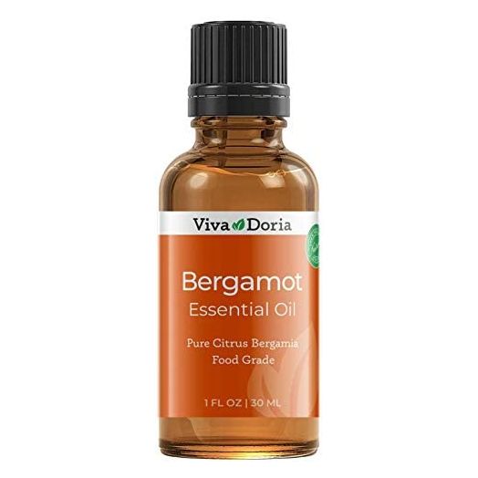 Viva Doria 100% Pure Bergamot Essential Oil, Undiluted, Food Grade, 1 Fluid Ounce (30 mL) Natural Aromatherapy Oil