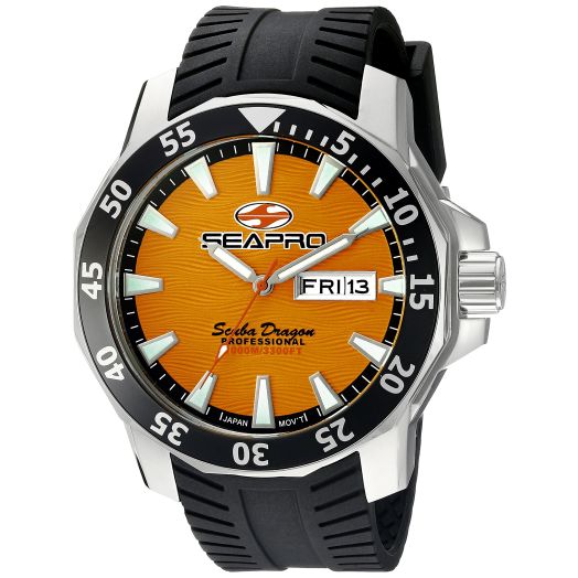 Men's SP8314 Analog Display Quartz Black Watch