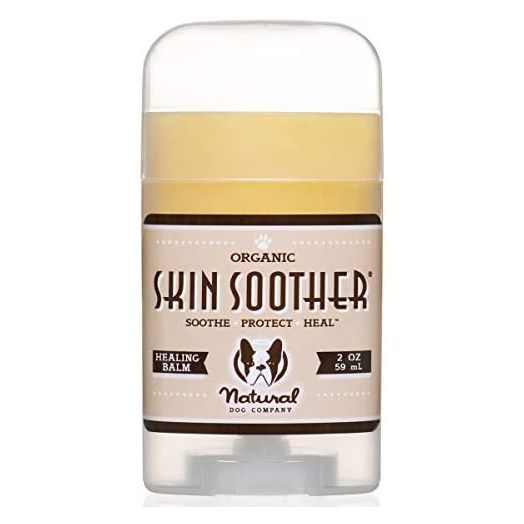 Natural Dog Company Skin Soother Stick (0.15 oz) | Healing Balm with Almond Oil, Lavender, Cocoa Butter, and Vitamin E | Hot Spot Treatment for Dogs | Allergy Treatment and Dry Skin Soother for Dogs