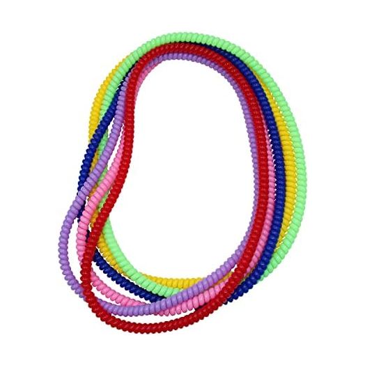 Sensory Chew Necklace for Boys and Girls, Stretch Chewing Necklaces for Kids with Autism ADHD SPD (6 Pack)