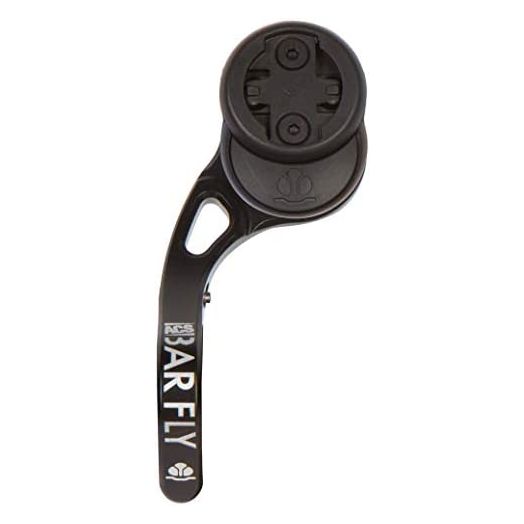 Bar Fly 4 Prime Aluminum Bicycle Accessory Mount, Black, adjustable reach for large and small Computers - Garmin, Wahoo, Polar, Bryton, Cateye, Mio, Joule