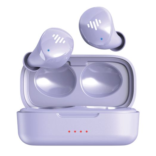 iLuv myBuds Wireless Earbuds, Bluetooth 5.3, Built-in Microphone, 20 Hour Playtime, IPX6 Waterproof Protection, Compatible with Apple & Android, Includes Charging Case & 4 Ear Tips, TB100 Purple