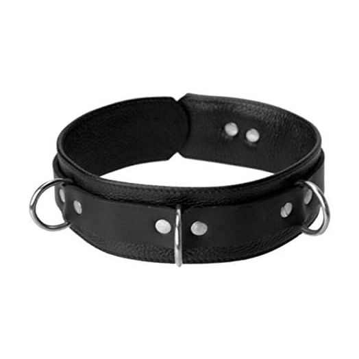 Strict Leather Deluxe Locking Collar, Black