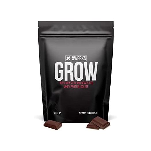Xwerks Grow Chocolate Grass Fed Whey Protein Isolate Powder