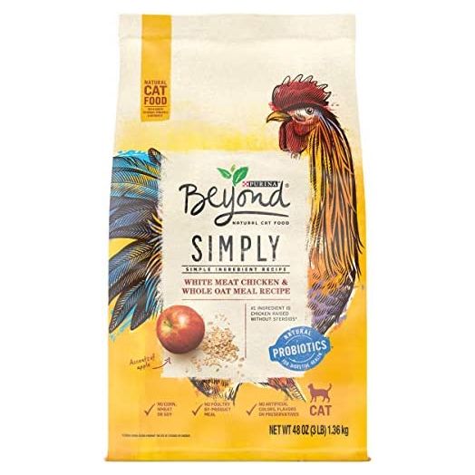 Purina Beyond Natural Limited Ingredient Dry Cat Food, Simply White Meat Chicken & Whole Oat Meal Recipe - 3 lb. Bag