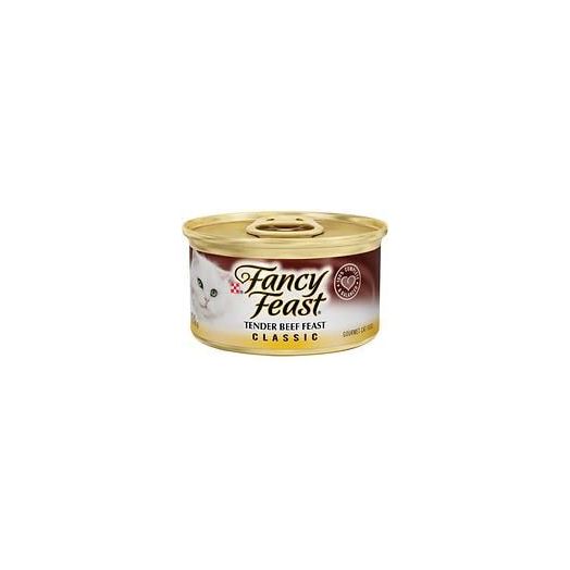 Fancy Feast Classic Tender Beef Feast Canned Cat Food, 3 oz, 12 Cans