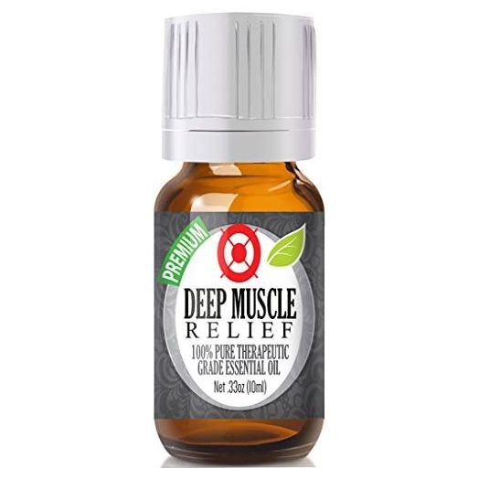 Healing Solutions Deep Muscle Relief Blend Essential Oil, 100% Pure Therapeutic Grade Deep Muscle Relief Blend Oil, 10ml