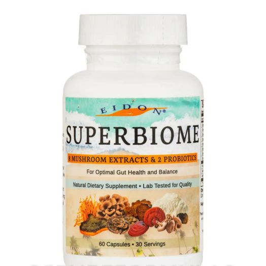Eidon Ionic Minerals SuperBiome Mushroom Probiotic - 60 Capsules