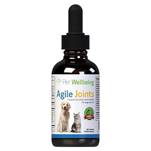 Pet Wellbeing - Agile Joints for Cats - Natural Support for Joint Mobility & Ease of Movement in Felines - 2oz (59ml)