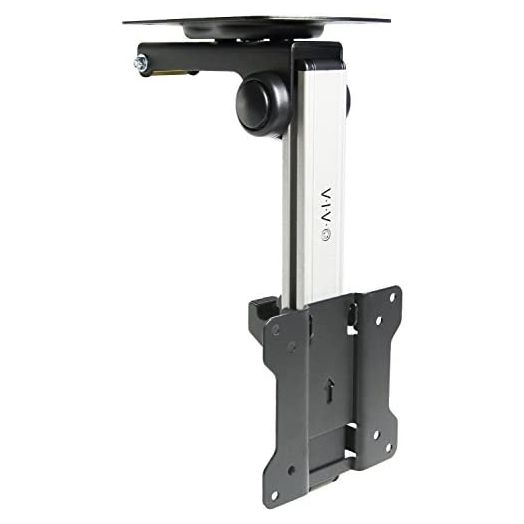 VIVO Manual Flip Down Ceiling Mount for 13 to 27 inch Flat Screens, Folding Tilt Pitched Roof and Under Cabinet Mounting for LCD TV and Monitors, MOUNT-M-FD27