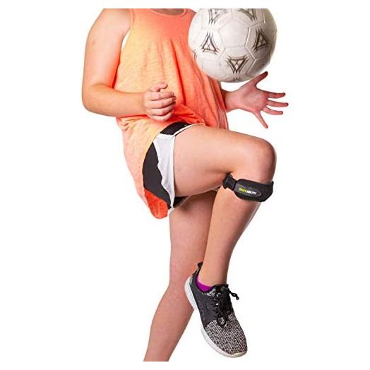 BraceAbility Kids Knee Band, Child Osgood Schlatter Strap