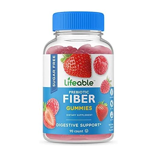 VitaWorks Sugar Free Prebiotics Fiber for Adults - 4g - Great Tasting Natural Flavored Gummy Supplement - Keto Friendly - Gluten Free, Vegetarian, GMO Free - for Gut and Digestive Health - 90 Gummies