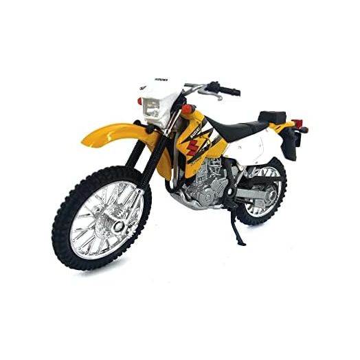 Welly Die Cast Motorcycle Yellow Suzuki DR-Z400S, 1:18 Scale
