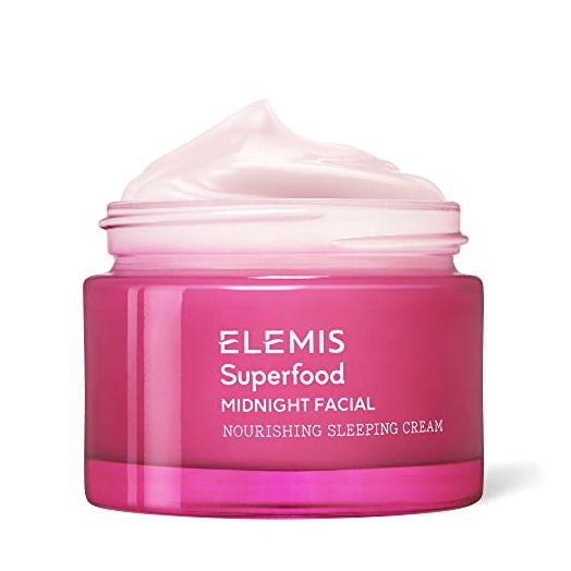 ELEMIS Superfood Midnight Facial, Prebiotic Sleeping Night Cream Nourishes, Moisturizes, Replenishes and Revives Dry Skin Overnight, 50 mL, 1.6 oz.
