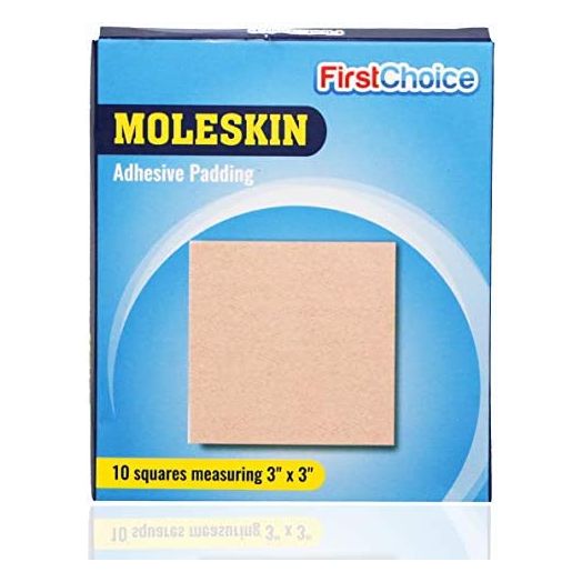 Extra Durable Moleskin Patches - 3" x 3" 10 Pack