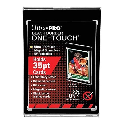 Card Storage Accessories Ultra Pro One-Touch Magnetic Holder, 35pt Black Border SW (5 Pack)
