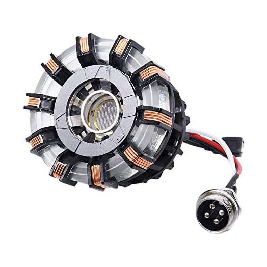 1:1 DIY Arc Reactor Heart Model Mark 2 with LED Action Figure Need to Assemble