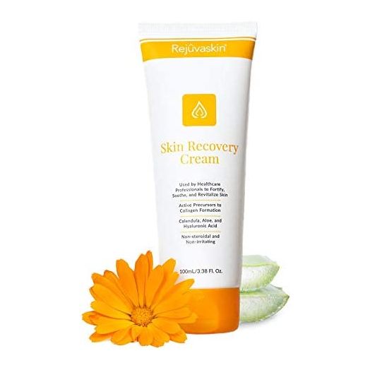 Rejuvaskin Skin Recovery Cream, Radiation Relief Cream, Skin Cream with Glucosamine, Calendula, Hyaluronic Acid, Aloe Vera-100mL