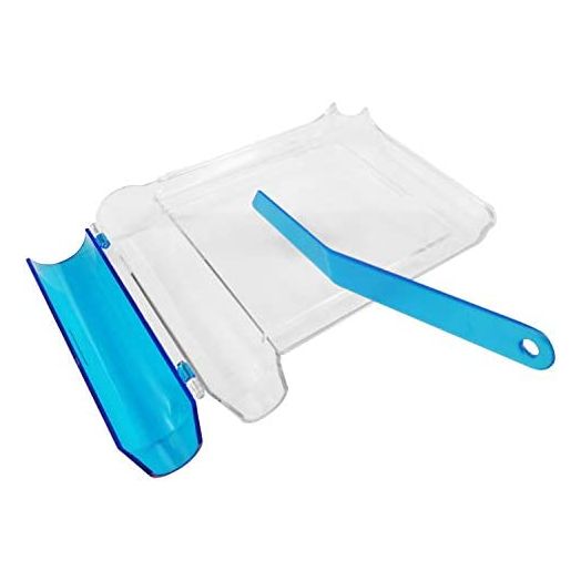 Right Hand Pill Counting Tray with Spatula (Clear, L Shape)