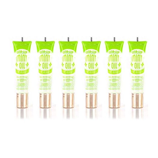 Kiss Broadway Clear Lip Gloss (Mint Oil) (6 Pack)