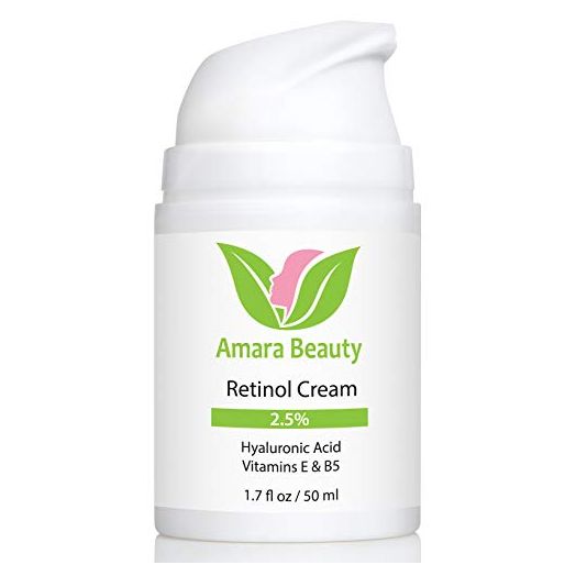 Retinol Cream for Face 2.5% with Hyaluronic Acid & Vitamins E & B5, 1.7 fl. oz.