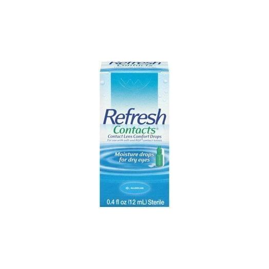Refresh Contacts Contact Lens Drops, 0.4 Fluid Ounces (12 ml)