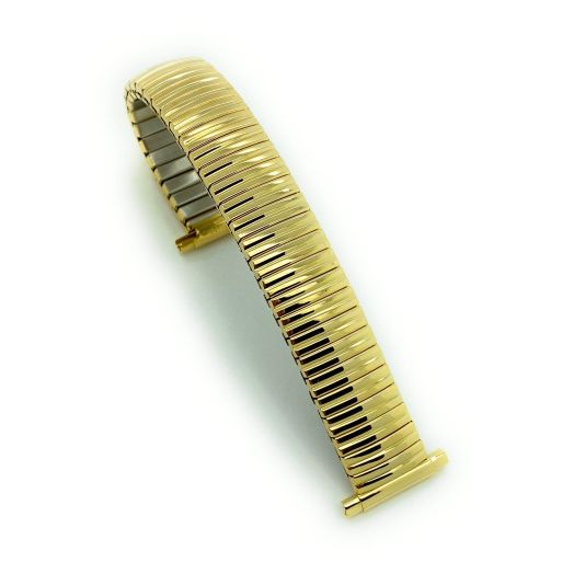 16mm up to 22mm Shiny Stainless Steel Stretch Expansion Watch Band