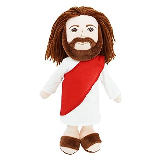 June Garden 14" Plush Religious Figure - Jesus Stuffed Doll - Baptism Gift Christ Religious Savior