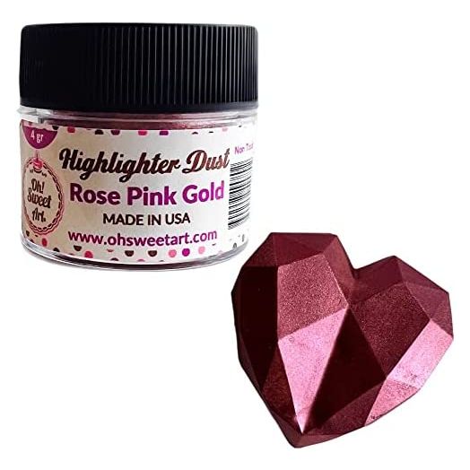 Oh Sweet Art Rose Pink Gold Highlighter Dust (4 grams Net. container) Corp