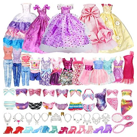 BYMORE Handmade Doll Clothes Set (33 Pack)
