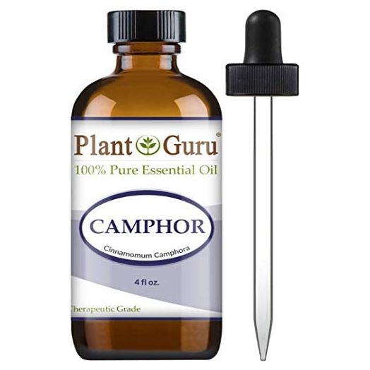 Plant Guru Camphor Essential Oil 4 oz, 100% Pure Undiluted Therapeutic Grade