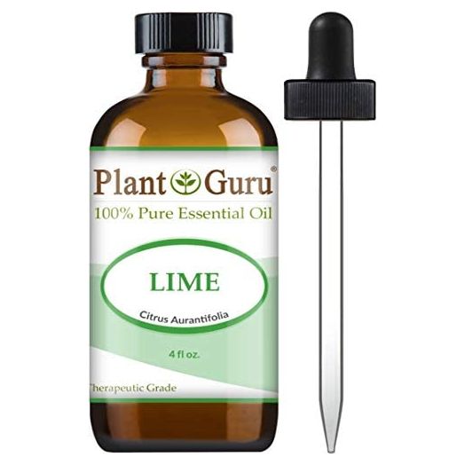 Plant Guru Lime Essential Oil 4 oz, 100% Pure Undiluted Cold Pressed