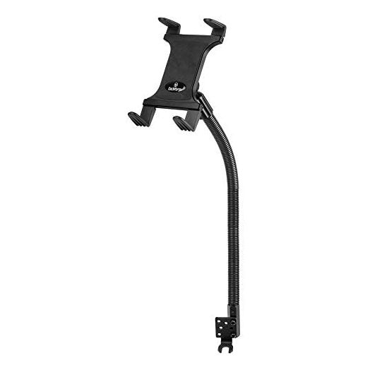 Tablet Mount for Car and Truck - TACKFORM [ELD Mount] Industrial 22 Inch Aluminum Rod Gooseneck Seat Rail Holder for Taxi, Van, Vehicle, Semi, etc. Compatible with iPad, Galaxy, Surface and More.