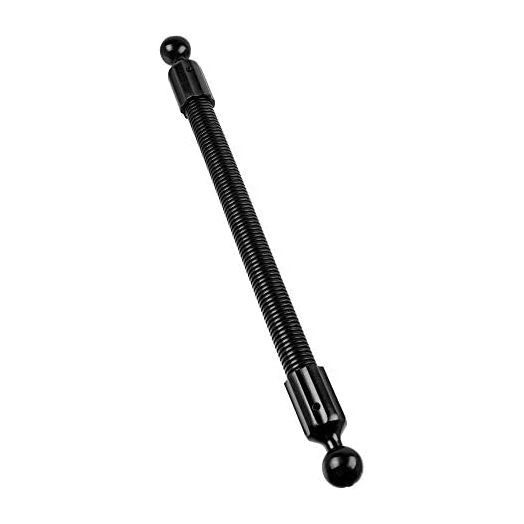 15.5" Extension Arm with Stiff Aluminum Rod Core. Dual 1" Rubberized Balls. Compatible with RAM and 1" Ball Systems from Arkon, iBolt and More. Tackform Enterprise Series.