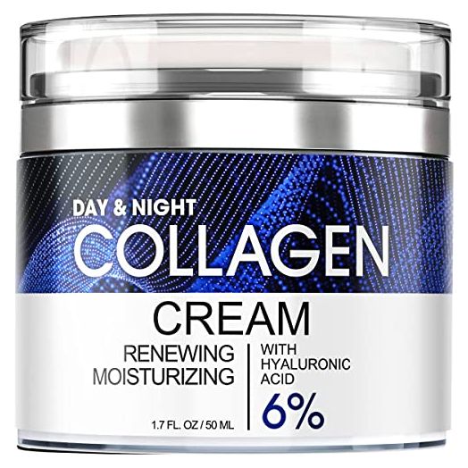 Collagen Cream for Face with Retinol and Hyaluronic Acid, Day and Night Anti Aging Skincare Facial Moisturizer, Hydrating Face Lotion, Moisturizing Cream to Reduce Wrinkles for Women Men, Made in USA