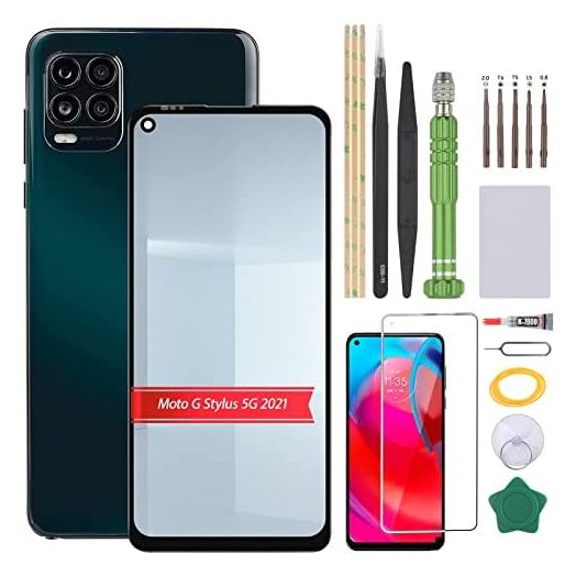 YHXMARSCAN LCD Display for Motorola Moto G Stylus 5G / XT2131 Screen Replacement Kit Touch Screen Display Digitizer Assembly with Repair Tools, Black