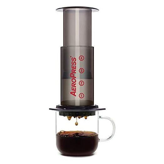 AeroPress Original Coffee and Espresso Maker, Makes 1-3 Cups of Delicious Coffee Without Bitterness per Press