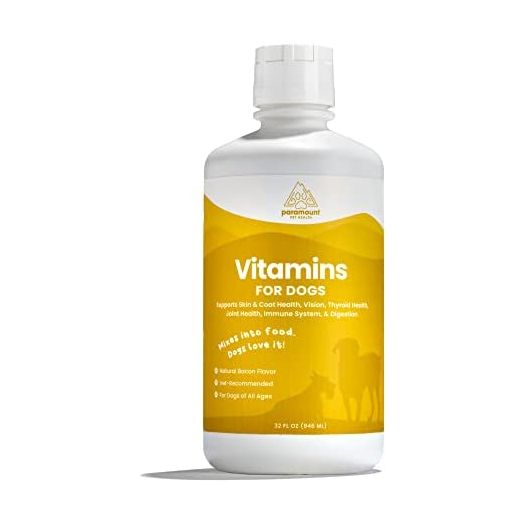 100% Natural Dog Vitamins and Supplements - Liquid Multivitamin for Dogs - Senior Dog Vitamins - Vitamins for Dogs with Probiotics - Usa Made Vitamin for Dogs - Pet Vitamins for Dogs & Dog Supplements