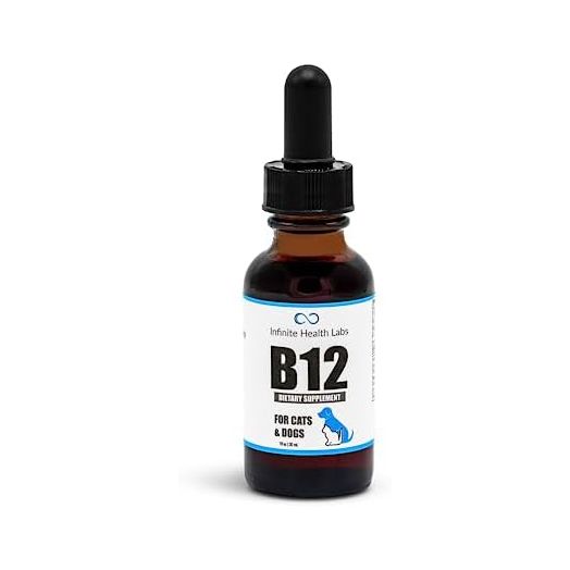 Liquid Vitamin B-12 for Dogs and Cats - Vet Formulated - Effective for All Animals Methylcobalamin (Methyl B12) - Energy, Appetite and Mood - Made in USA
